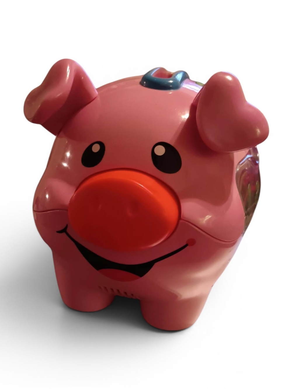 Pink Piggy Bank Kids Toy with Orange Snout